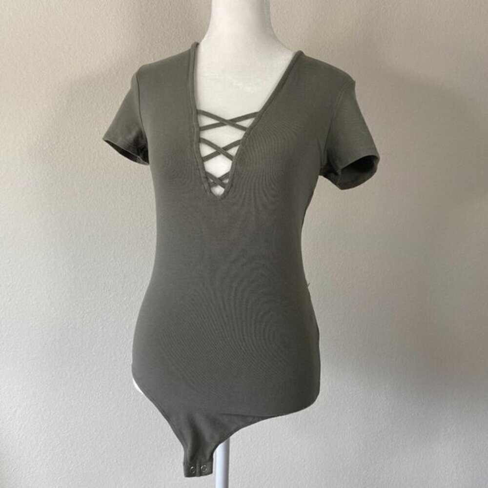 Express One Eleven Criss Cross Bodysuit